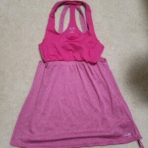 Champion Women's Built in Bra Tank Top, Pink, Size Small